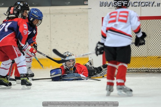 2010-11-14 Aosta 0407 Hockey Milano Rossoblu U10-Gladiators Bianchi - Vittorio Stiatti